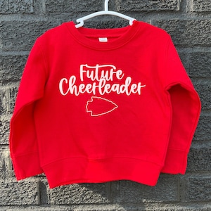 MADE IN KC Toddler Kansas City Arrowhead Red Sweatshirt Long & Short Sleeve T-Shirt | Perfect for Game Day! | Super Soft!
