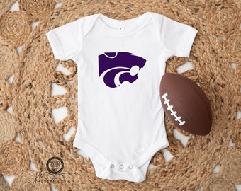 LICENSED K-State ® Gerber ONESIE® Brand | Powercat | KSU | Game day outfit | Baby shower gift | Kansas State University Wildcats | KState