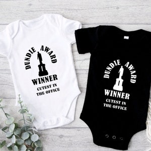 Office Gerber ONESIE® brand Bodysuit Dundie Award Winner Cutest in The Office 0-3, 3-6, 6-9 months baby shower gift birthday gift