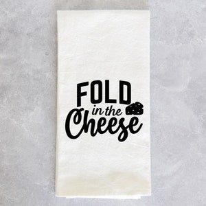 Schitt&#39;s Creek Moira&#39;s Rose & David just fold in the cheese funny kitchen towel housewarming gift