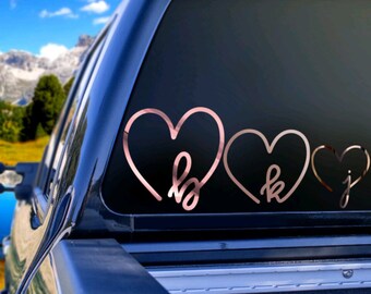 Vinyl Initial Decal DIY laptop luggage bottle tumbler Holographic -transfer tape & instructions included!