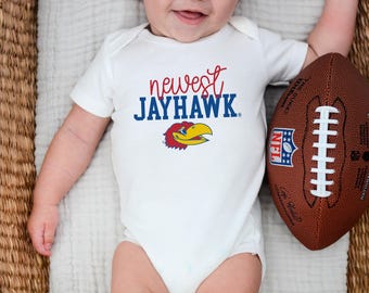 Newest Jayhawk KU® Gerber ONESIE® Brand | Soft! | the University of Kansas Jayhawks | Licensed KU | Infant