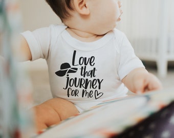 Schitt's Creek Love that journey for me Gerber ONESIE® Brand baby shower gift schitts gift ew David Alexis Rose bodysuit unisex