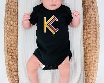 MADE IN KC Kansas City Gerber onesie® brand unisex 0-24 months baby shower gift bodysuit Football