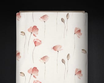 Bio-Jersey mit Klatschmohn-Print/ eigenes Design / GOTS-zert. / Eigenproduktion / Breite 150cm/ 200g /sofort lieferbar