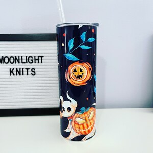 The nightmare before Christmas Zero tumbler|Zero tumbler| jack skellington nightmare before christmas inspired Stainless Steel Tumbler| image 4