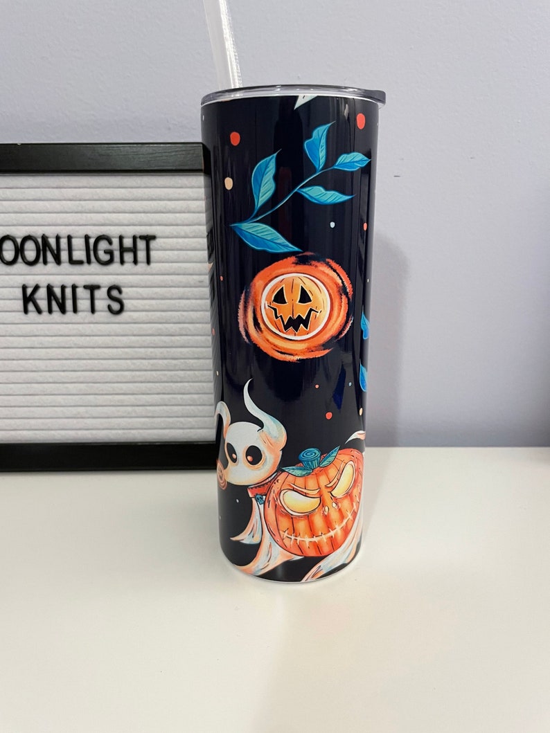 The nightmare before Christmas Zero tumbler|Zero tumbler| jack skellington nightmare before christmas inspired Stainless Steel Tumbler| image 7