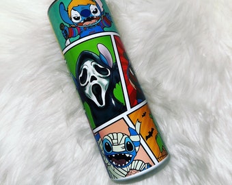 Halloween Stitch Stainless Steel Tumbler | Spooky Gift