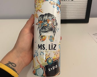 Teacher Tumbler, Custom Tumbler, Personalized Tumbler| Personalized Teacher Tumbler Teacher Appreciation