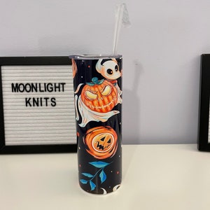 The nightmare before Christmas Zero tumbler|Zero tumbler| jack skellington nightmare before christmas inspired Stainless Steel Tumbler| image 2