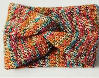 Knitting Pattern| Twisted knit Headband| Headband, Ear Warmer pattern, Instant Download, knitted top knot twisted headband| knit ear warmer