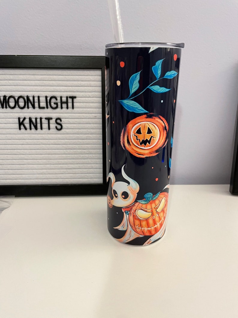 The nightmare before Christmas Zero tumbler|Zero tumbler| jack skellington nightmare before christmas inspired Stainless Steel Tumbler| image 8