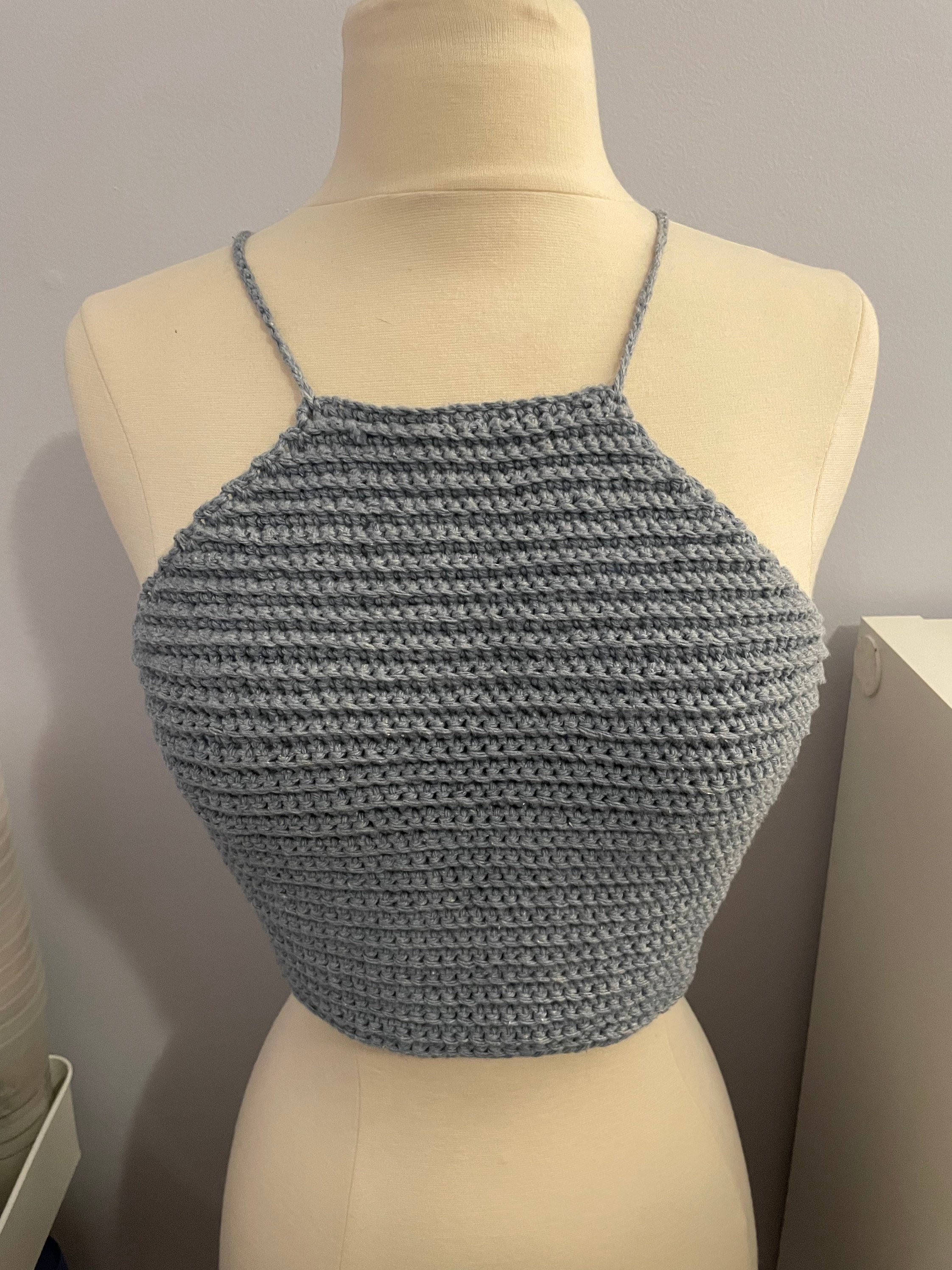 Easy Crochet Halter Top Pattern Beginner Crochet Pattern Etsy