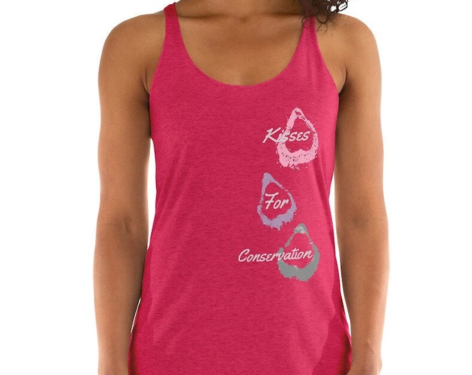 Kisses For Conservation Women's Racerback Tank
