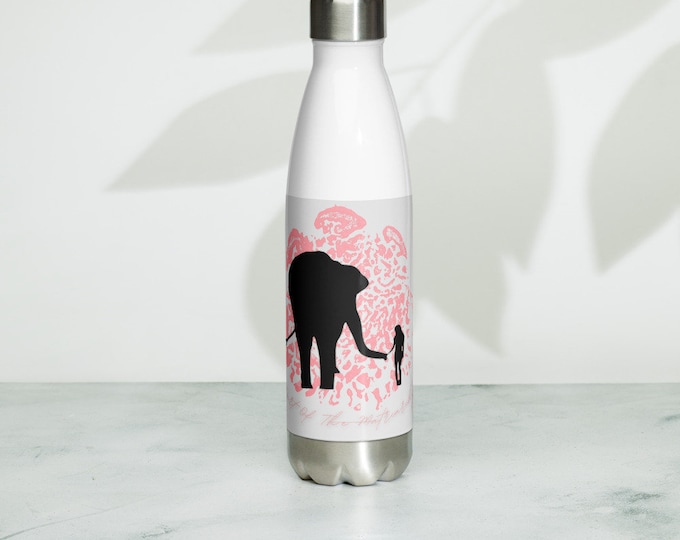 Part Of The Matriarchy Stainless Steel Water Bottle-Pink
