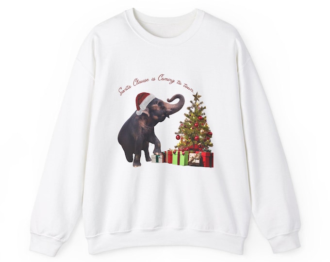 Essex By The Christmas Tree, Santa Clause Is Coming To Town, Christmas Sweater, Matching Family Christmas Sweaters, Heavy Blend Sweatshirt