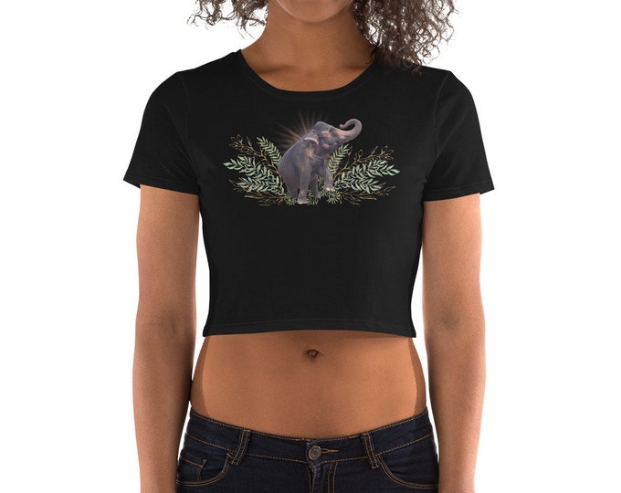 Elephants In Nature Crop Tee