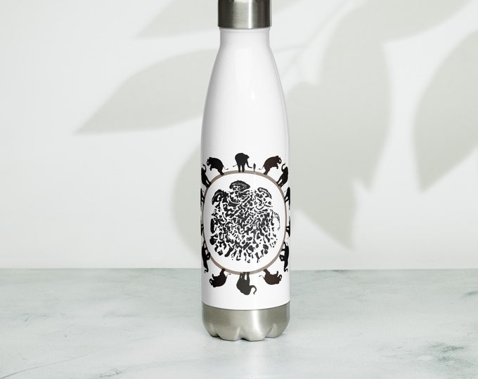 Circle Of Life Stainless Steel Water Bottle