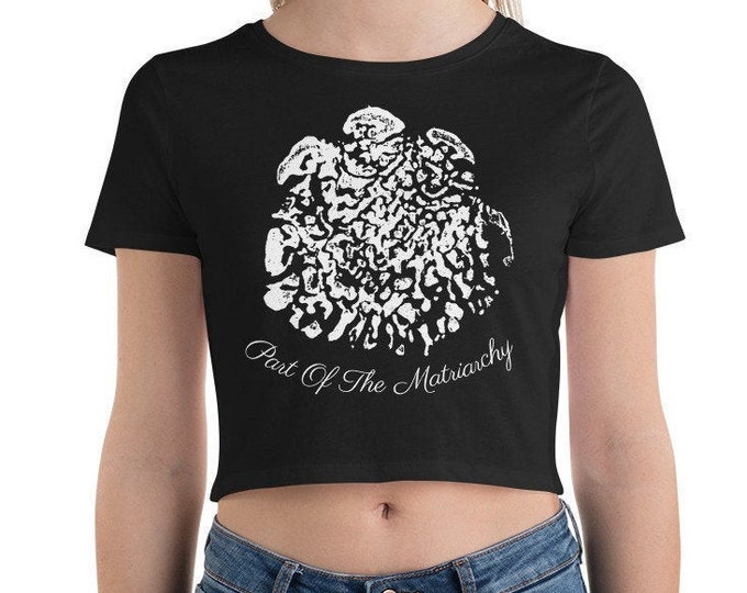 Part Of The Matriarchy Crop Tee- White