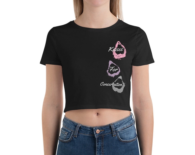 Kisses or Conservation Women’s Crop Tee