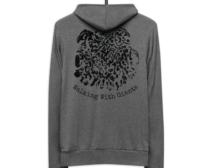 Walking With Giants Unisex zip hoodie- Black