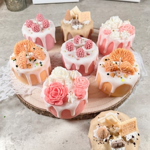 Kaarsentaart • Taartkaars met geur • Dessertkaars • verschillende varianten