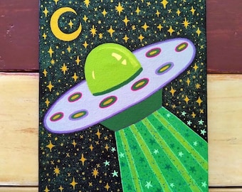 Sparkly UFO Painting