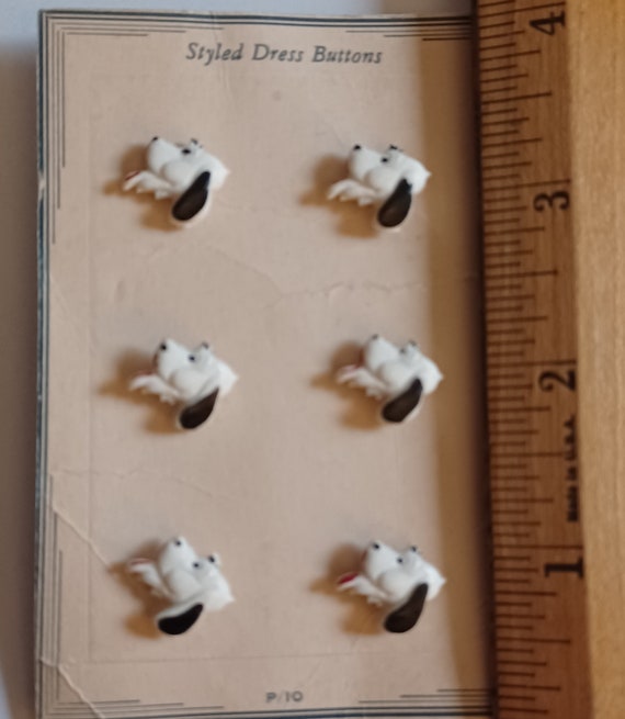 Vintage dog buttons - image 1