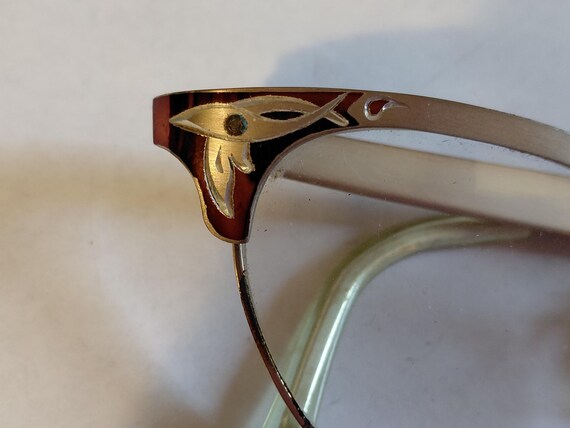 Vintage 12kt GF cat eye glasses - image 9