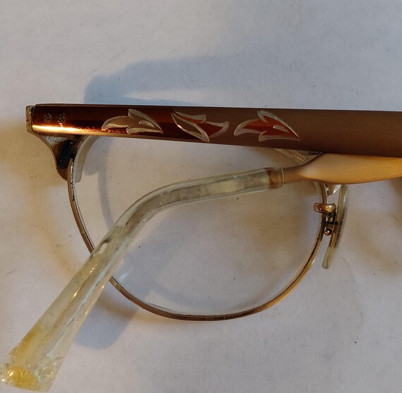Vintage 12kt GF cat eye glasses - image 8