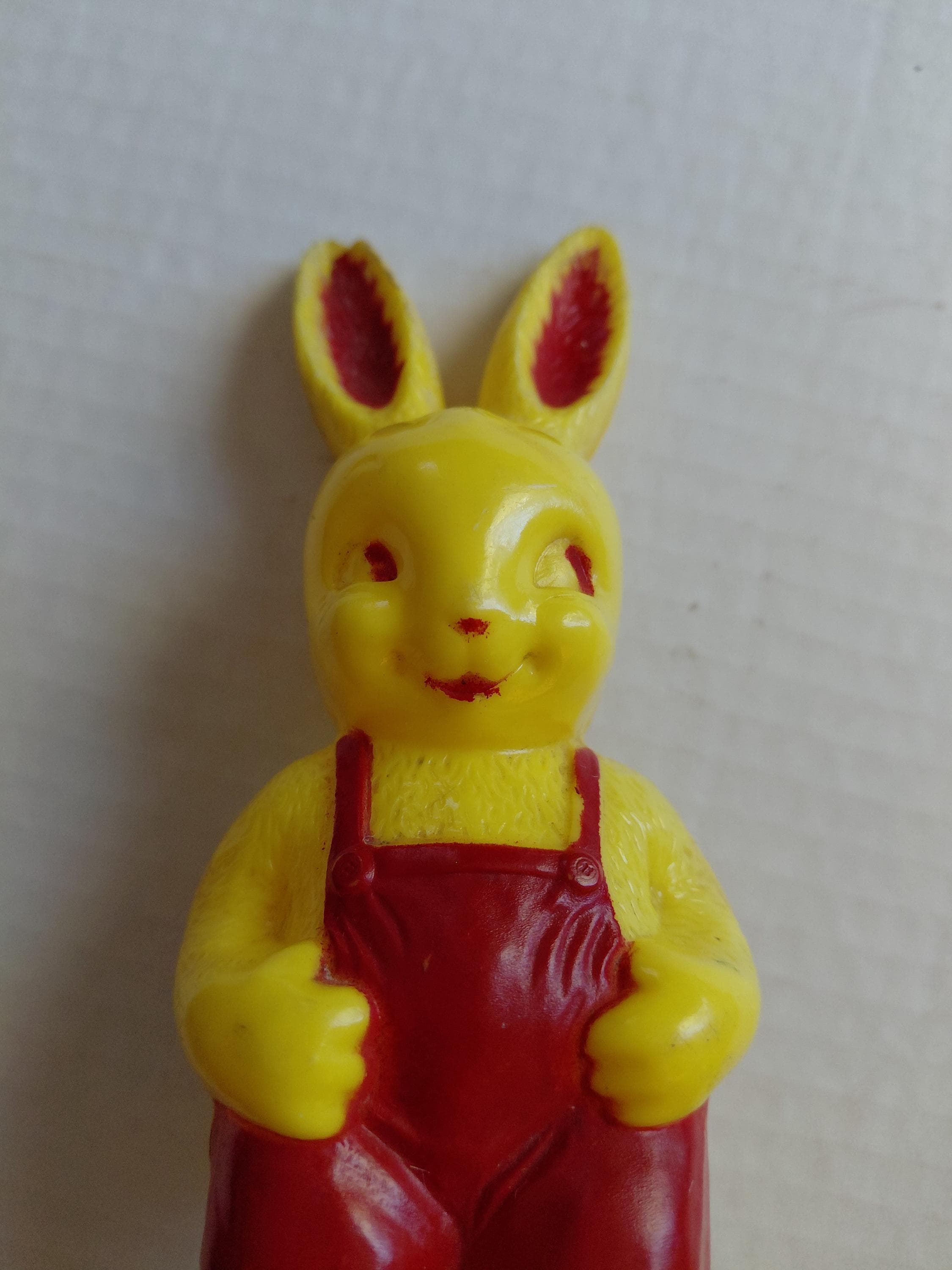 Vintage Knickerbocker Plastic Bunny - Etsy