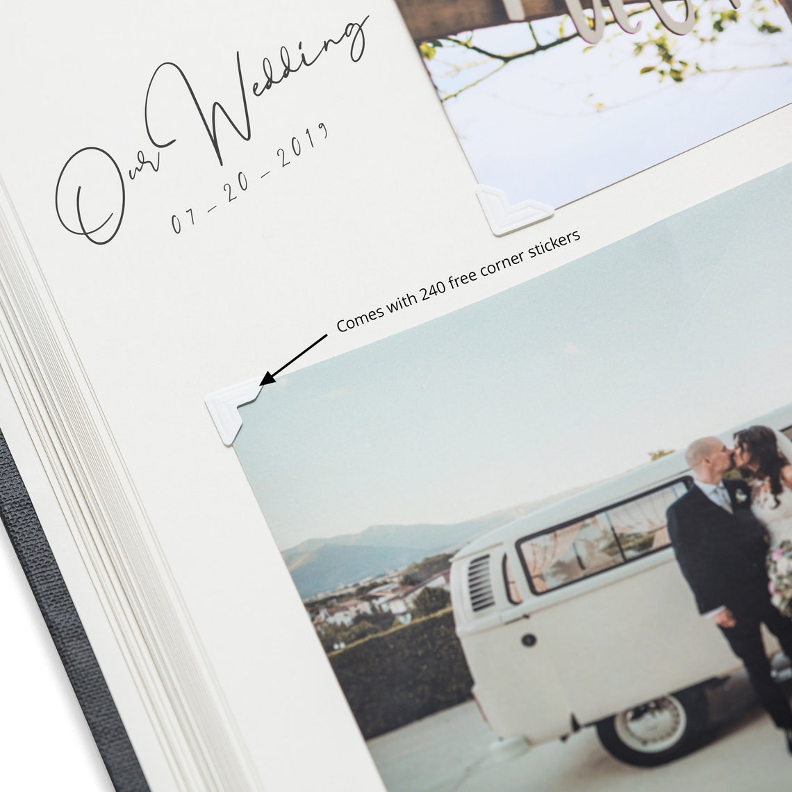 Dry Mount Photo Album Large Capacity 100 Pages with Writing Etsy