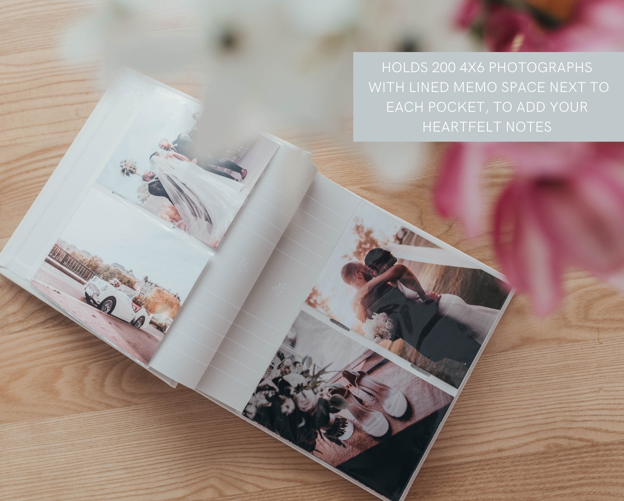 NEW Linen Photo Album 8.6 X 8.6 200 Pockets for Etsy UK