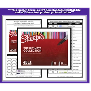 Swatch Form: Sharpie Markers - Ultimate Collection (045pc.) (black ...