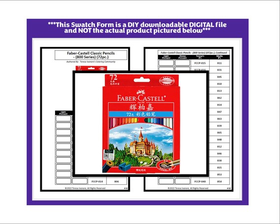Swatch Form: Faber-castell Colored Pencils Classic (060pc