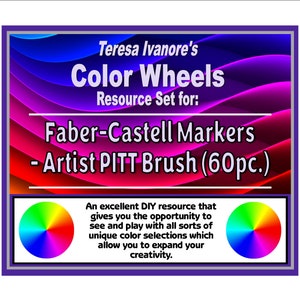 Faber-Castell Markers - Pitt Artist Brush (060pc.) - Color Wheel Set by Teresa Ivanore