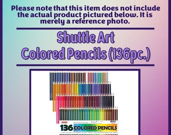Shuttle Art 136 Colored Pencils Set