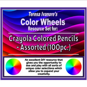 Crayola Colored Pencils (100pc. + 8pc.) - Assorted & Metallic Colors - Color Wheel Set by Teresa Ivanore