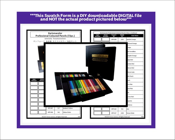 KARISMACOLOR 72色 色鉛筆セット　廃盤 KARISMA COLOR 油性色鉛筆 廃盤 72色セット＋バラ4本 合計76本 色鉛筆