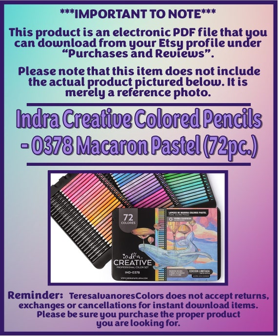 Swatch Form: Indra Creative Colored Pencils (072pc.) - # 0378
