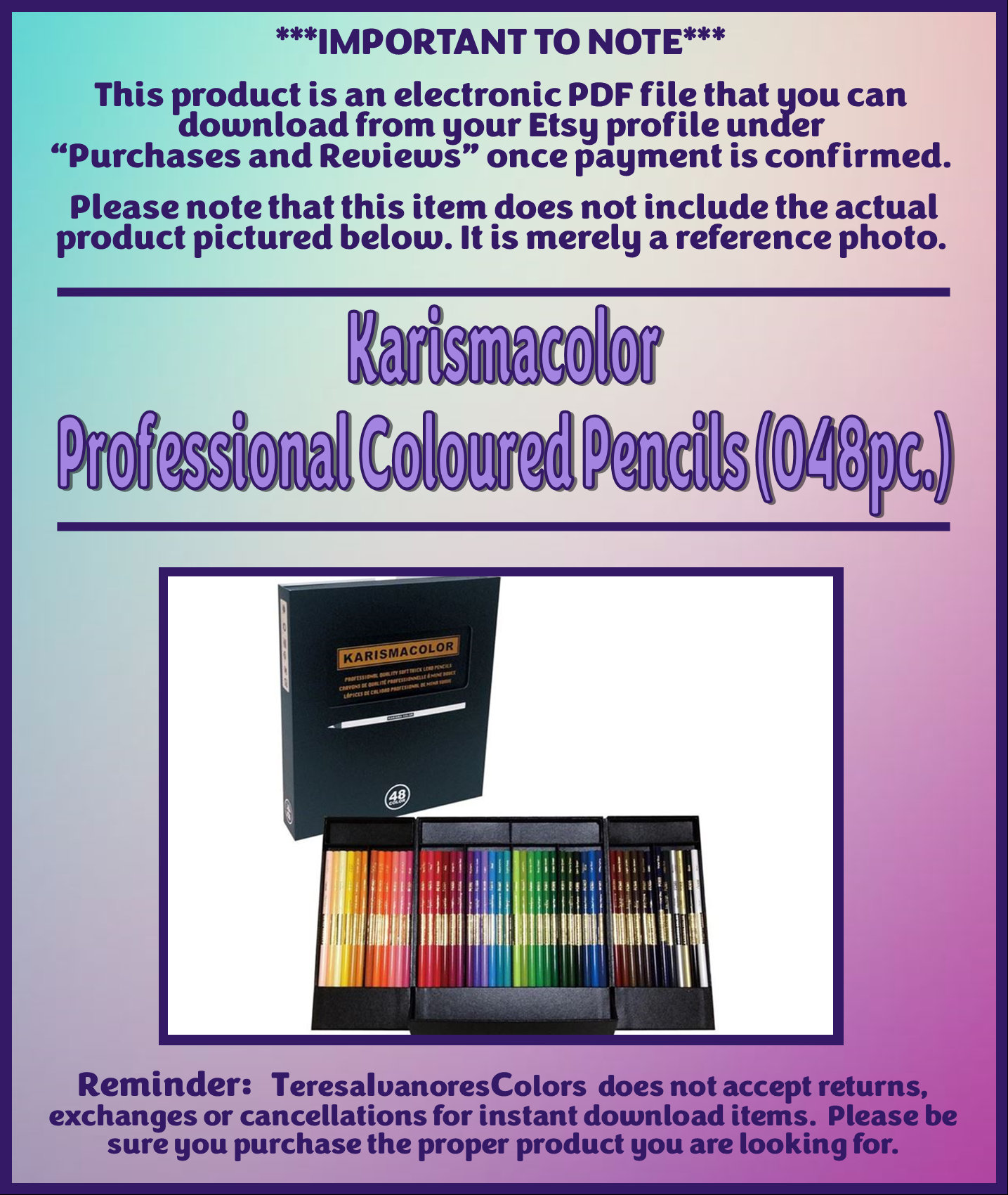 Swatch Form: Karismacolor Professional Coloured Pencils (048pc