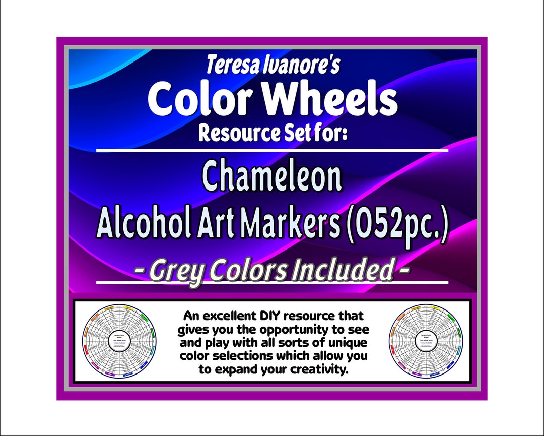 Chameleon Alcohol Art Markers (greytones Included