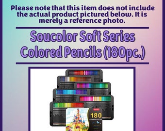 NEW Soucolor 180-Color Artist Colored Pencil Set~Soft Core
