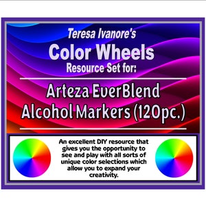 Arteza 144 Everblend Art Markers Color Swatch Chart 