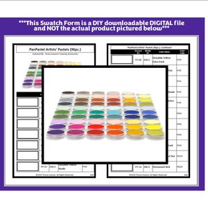 Swatch Form: PanPastel® Artists&#39; Pastels (096pc.) (Black & White Version)