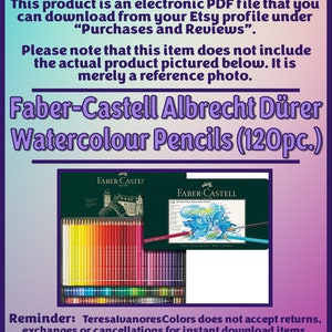 Swatch Form: Faber-Castell Watercolour Pencils - Albrecht Dürer (120pc.) (Black & White Version) image 2