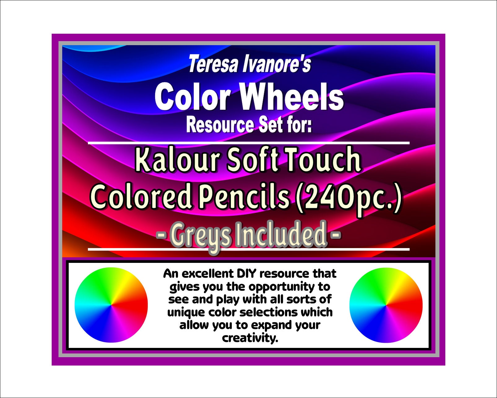 Kalour soft touch artistic crayon - slate grey