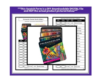 Swatch Form: Prismacolor Premier Colored Pencils (132pc.) (Black & White Version)