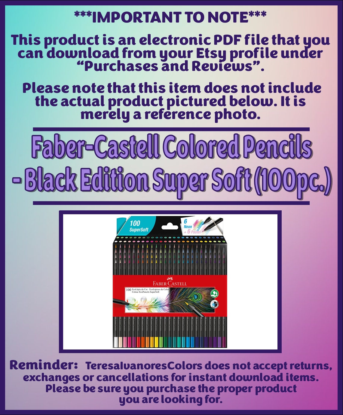 Colores Faber-Castell *100 Super Soft