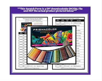 Swatch Form: Prismacolor Premier Colored Pencils (150pc.) - Pre 2023 (Black & White Version)